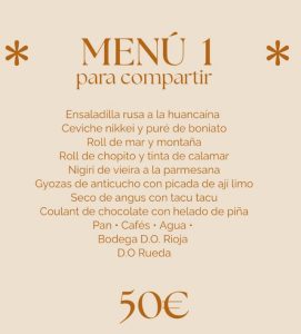 Menú 1 de grupos Ronda 14
